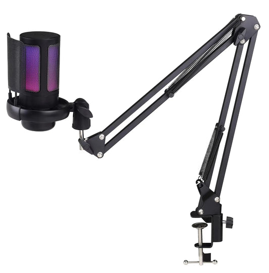 Experience Superior Sound with the XTUGA YS1 USB RGB Condenser Microphone - Perfect for Gaming and Live Streaming!