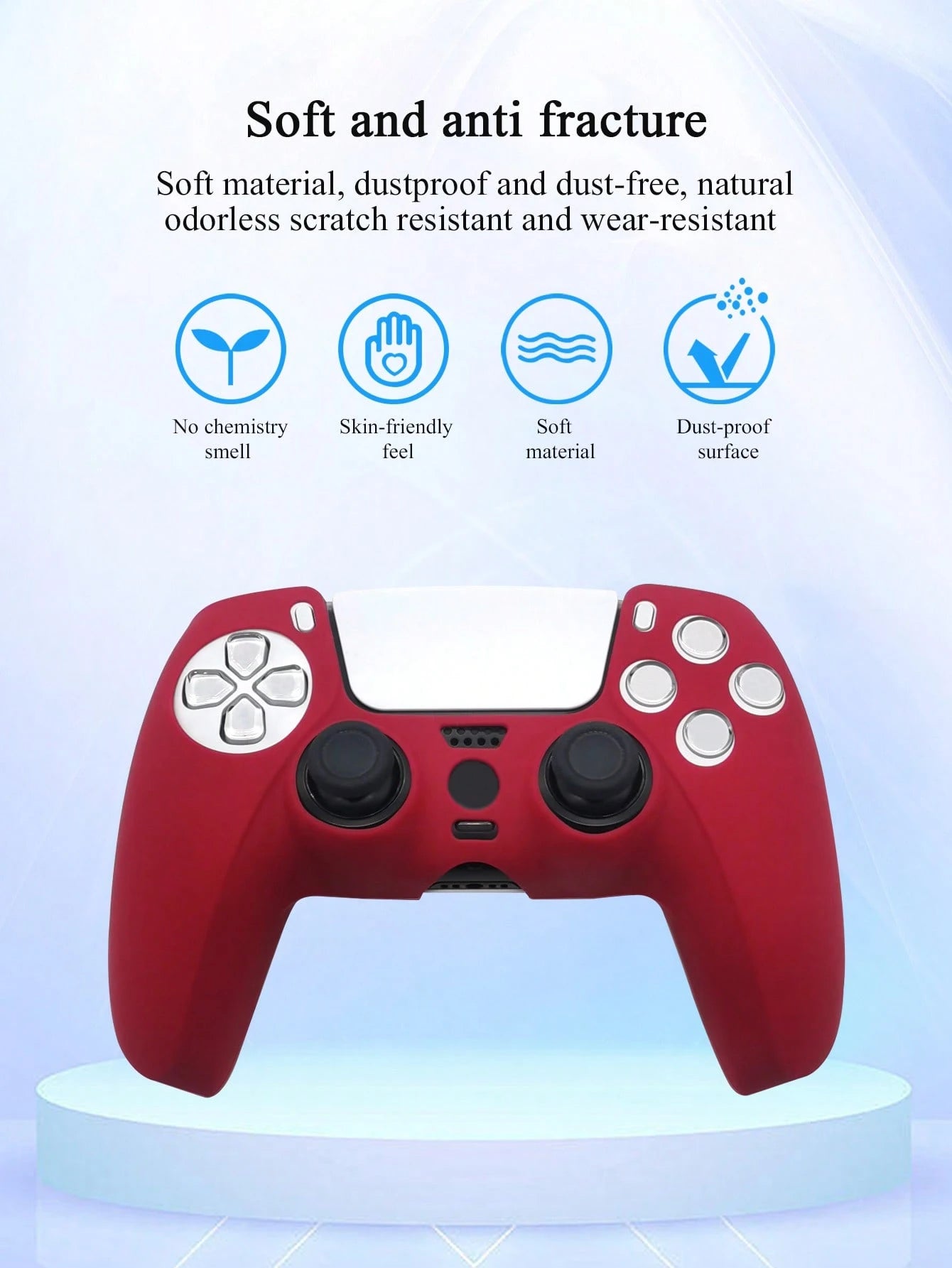 Elevate Your Gaming with Our Silicone Protective Cover for PS5 Controller – Includes 2 Joystick Caps for Ultimate Comfort and Control!