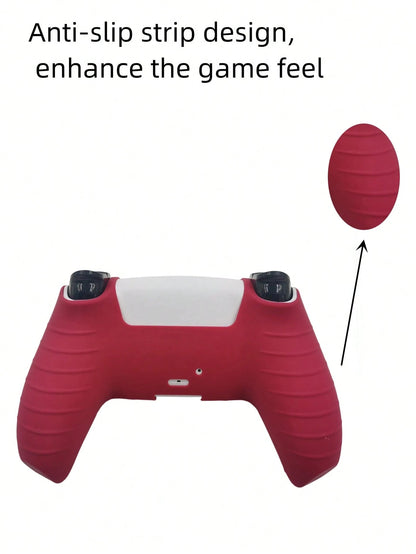 Elevate Your Gaming with Our Silicone Protective Cover for PS5 Controller – Includes 2 Joystick Caps for Ultimate Comfort and Control!