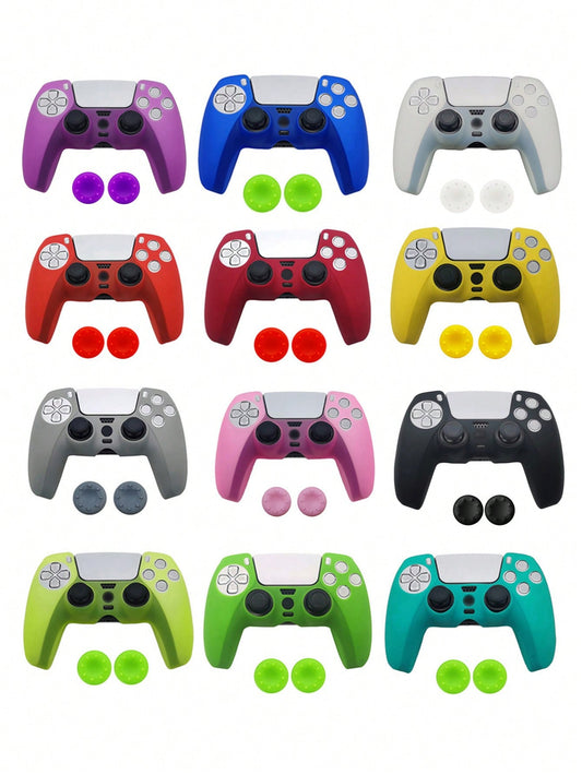 Elevate Your Gaming with Our Silicone Protective Cover for PS5 Controller – Includes 2 Joystick Caps for Ultimate Comfort and Control!