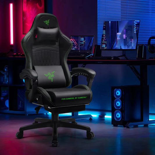 Elevate Your Gaming Experience with the Razer Ergonomic Zero Gravity Racing Chair - Customizable, High-Quality Massage and Cooling Features